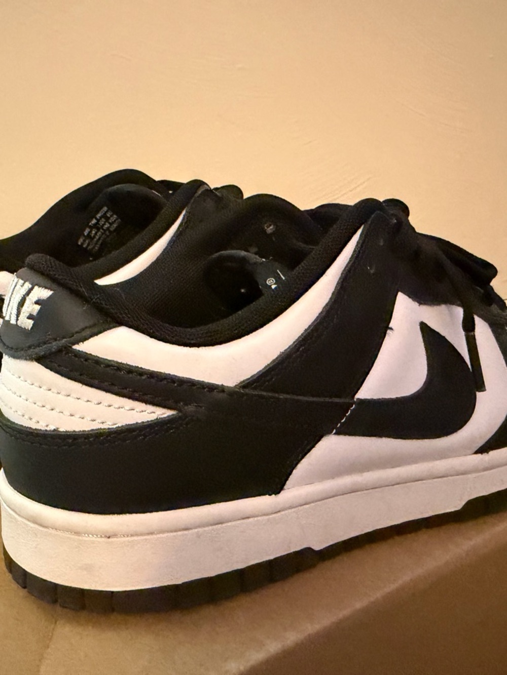 Nike Black and White Low-Top Dunk Sneakers - Picture 6 of 12
